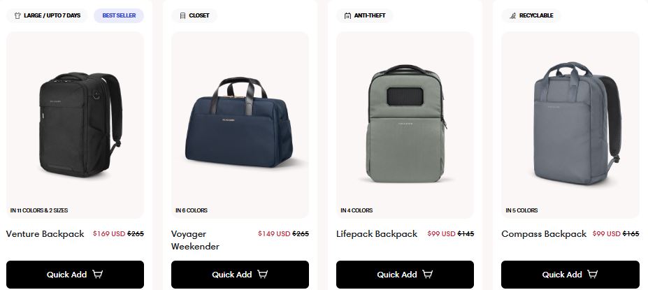 Best eco-friendly travel bags: Solgaard bags