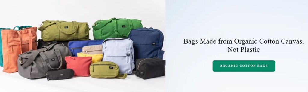 Best eco-friendly travel bags: Terra Thread bags