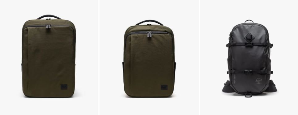 Best eco-friendly travel bags: Herschel bags