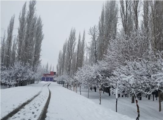 best places to visit in Pakistan with family in winter:  Snow covered Skardu
