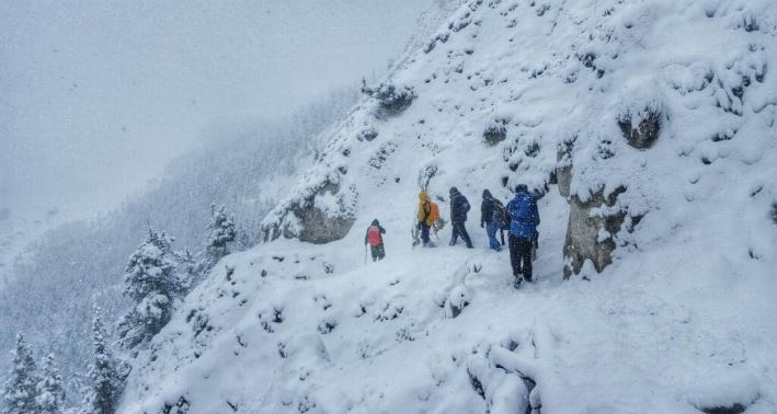 best places to visit in Pakistan with family in winter:  Fairy meadows in winter