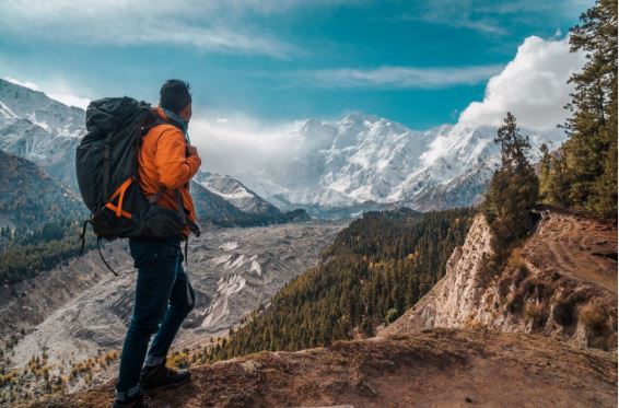 how to travel Fairy Meadows responsibly: Fairy Meadows towering peaks