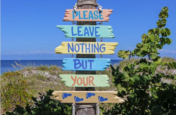 How can we reduce the environmental impact of tourism?  Leave no trace